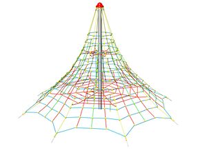 Lanová pyramída PY850K (v.p. 1 m, s 8-mi napínacími zámkami)