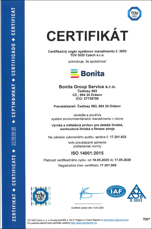 certifikát ISO