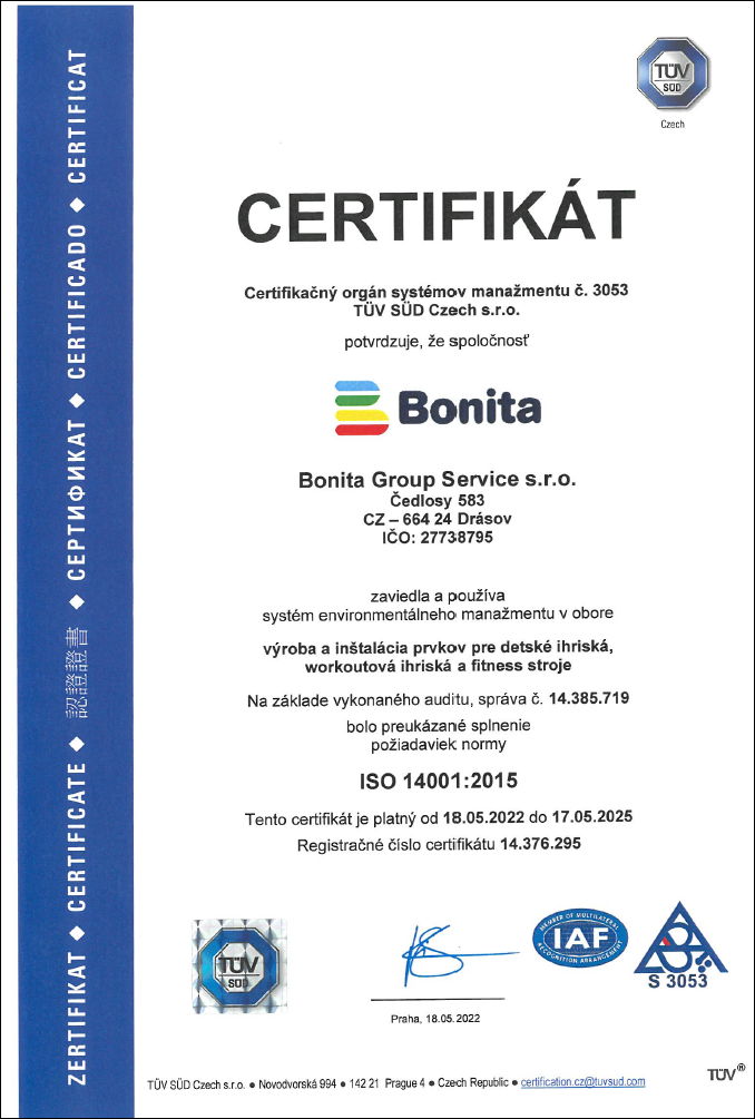 certifikát ISO