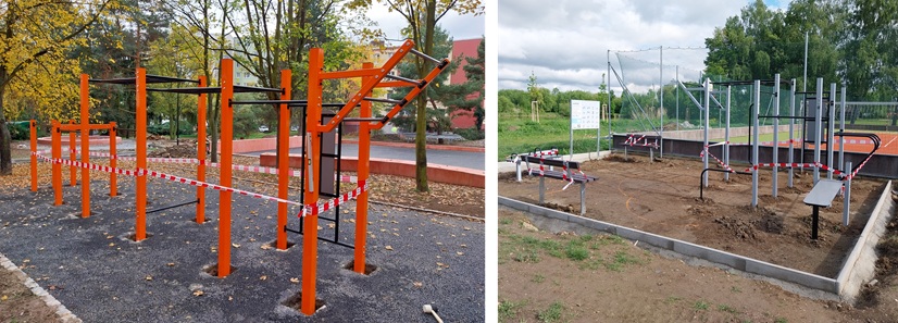 montáž workoutové zostavy