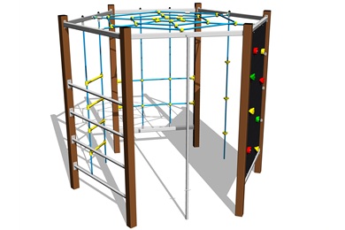 Šplhacie zostavy s výškou pádu do 2m