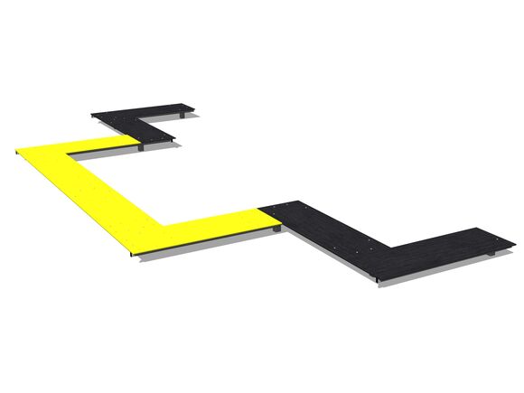 Zakrivená cesta AG-701K - celokovová