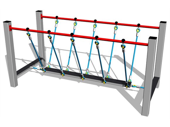 Balančná lanová lávka - strieborná (v.p. 1 m)