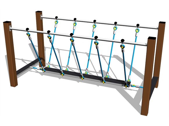 Balančná lanová lávka - hnedá (v.p. 1 m)