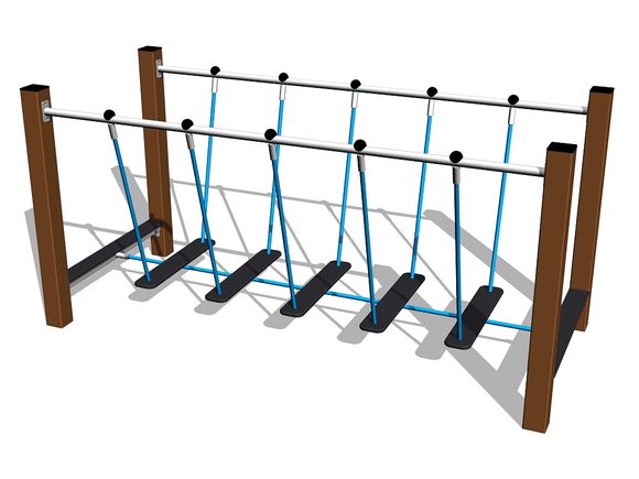 Balančná lanová lávka - hnedá (v.p. 1 m)