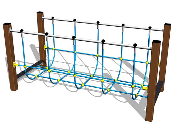 Balančná lanová lávka - hnedá (v.p. 1 m)