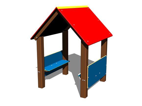 Domček DO101KW - hnedá