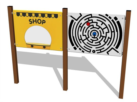 Edukačný panel EDP6204KW - hnedá