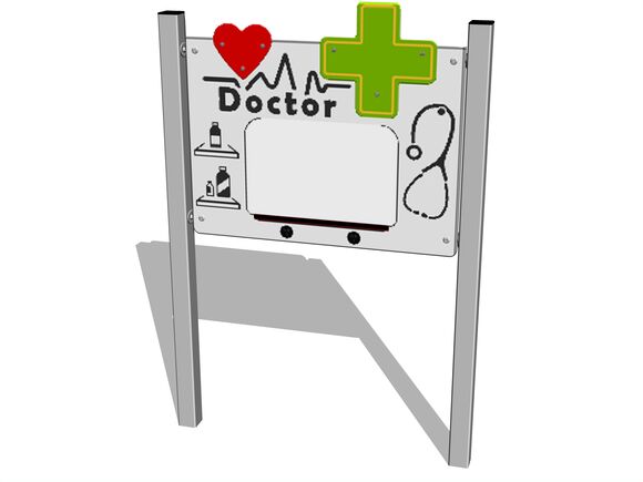 Edukačný panel - Doktor - strieborná