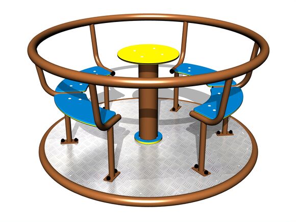 Kolotoč na sedenie (priemer 1,4 m) - celokovový