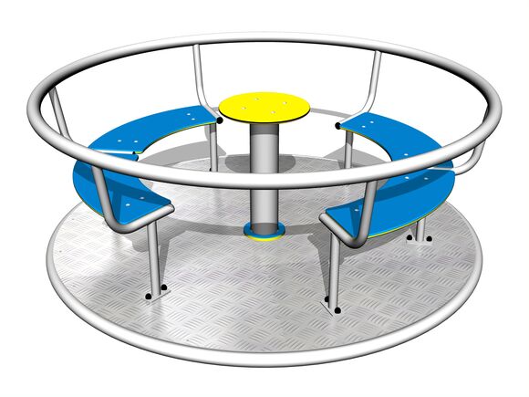 Kolotoč na sedenie (priemer 1,8 m) - strieborný