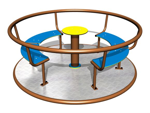 Kolotoč na sedenie (priemer 1,8 m) - celokovový