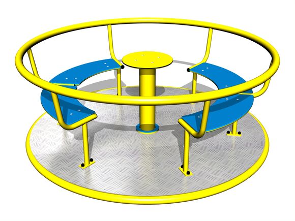 Kolotoč na sedenie (priemer 1,8 m) - celokovový