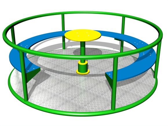 Kolotoč na sedenie KON0003KG (priemer 1,65 m) - zelený