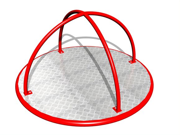 Kolotoč na státie KON0005KR (priemer 1,25 m) - červený