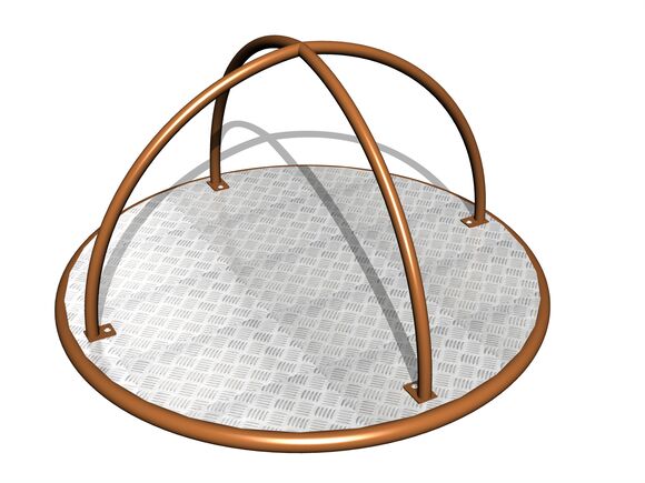 Kolotoč na státie KON0005KW (priemer 1,25 m) - hnedý