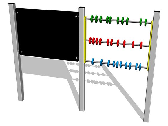 Kresliaca tabuľa obojstranná s počítadlom KTP6201KS - strieborná