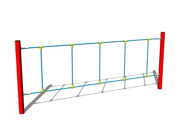 Laná na prekračovanie LP020KR - červená (v.p. 1 m)