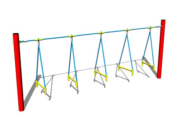 Laná na prekračovanie LP090KR - červená (v.p. 1 m)