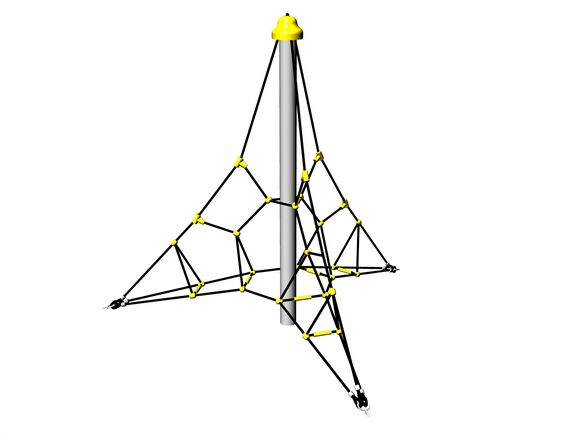 Lanová pyramída PY3200K (v.p. 1 m, so 3-mi napínacími zámkami)