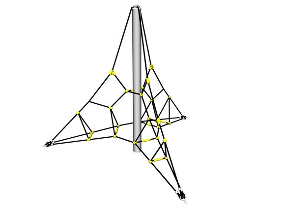 Lanová pyramída PY3200K (v.p. 1 m, so 3-mi napínacími zámkami)