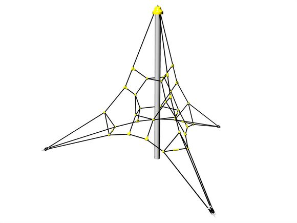 Lanová pyramída PY3300K (v.p. 1 m, so 3-mi napínacími zámkami)
