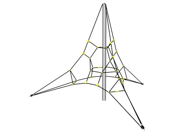 Lanová pyramída PY3300K (v.p. 1 m, so 3-mi napínacími zámkami)