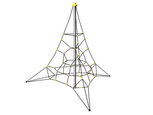Lanová pyramída PY3400K (v.p. 1 m, so 3-mi napínacími zámkami)
