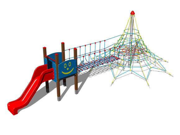 Lanová pyramída s vežou PY831KW - hnedá (v.p. 1,0 m)