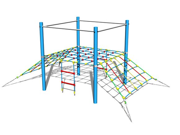 Lanová rampa obojstranná LP140KB -  modra (v.p. 1 m)