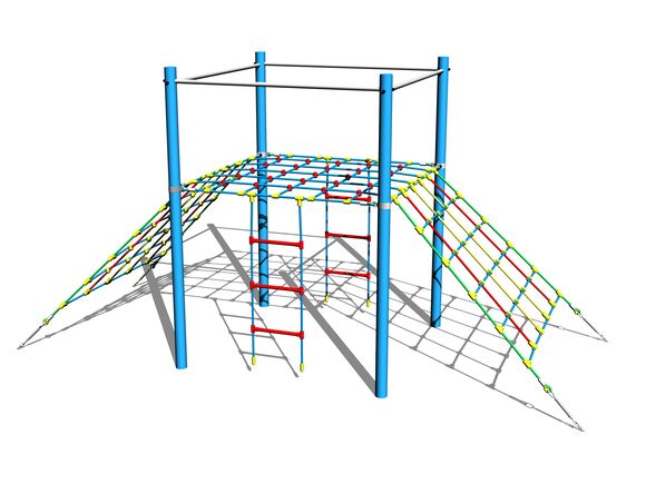Lanová rampa obojstranná LP140KB - modra (v.p. 1,5 m)