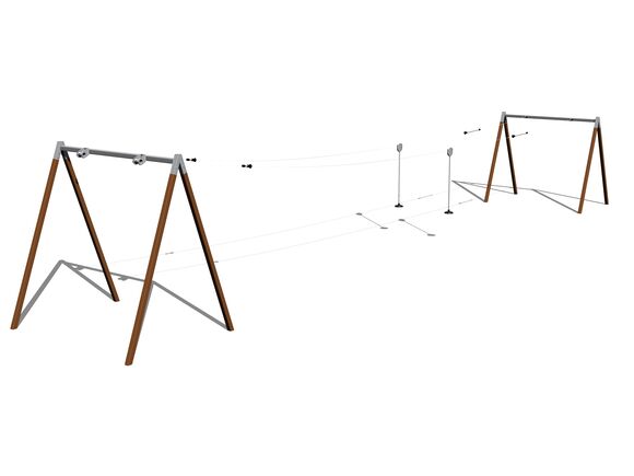 Lanovka ačková LD030KW - hnědá