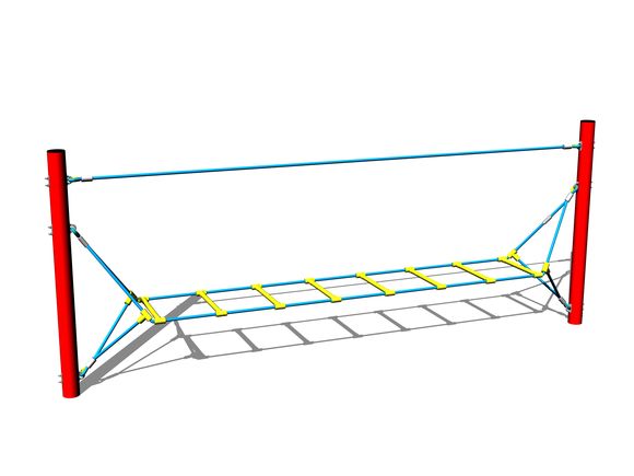 Lanový rebrík LP030KR - červená (v.p. 1 m)