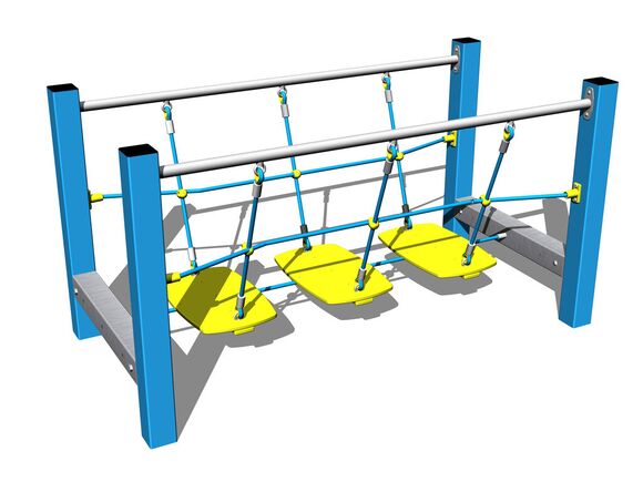 Lanová lavica LL103KB - modrá