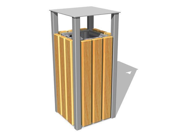 Odpadkový kôš so strieškou OKN0030SD