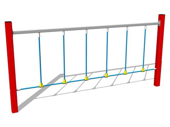 Opičia dráha Prekračovacie lano - červená (v.p. 1 m)
