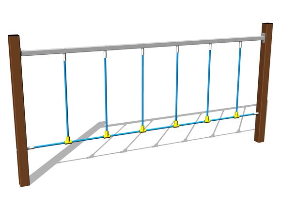 Opičia dráha Prekračovacie lano - hnedá (v.p. 1 m)