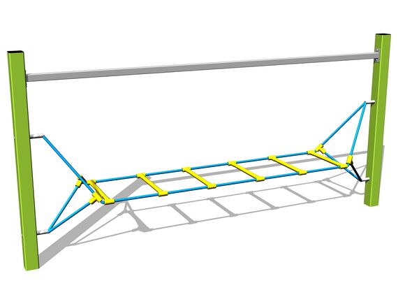 Opičia dráha Vodorovný rebrík - limetková (v.p. 1 m)
