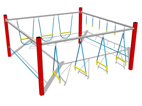 Opičia dráha - červená (v.p. 1 m)