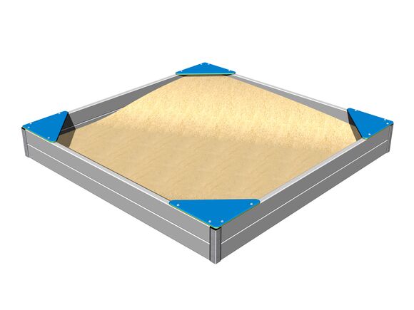 Sedačky na štvorboké pieskovisko SP001KB - modrá