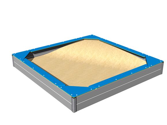 Sedačky na celý obvod pieskoviska 2x2 m SP220KB