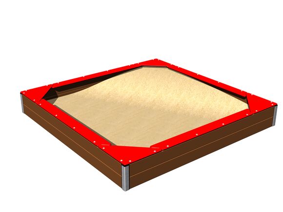 Sedačky na celý obvod pieskoviska 2x2 m SP220KR