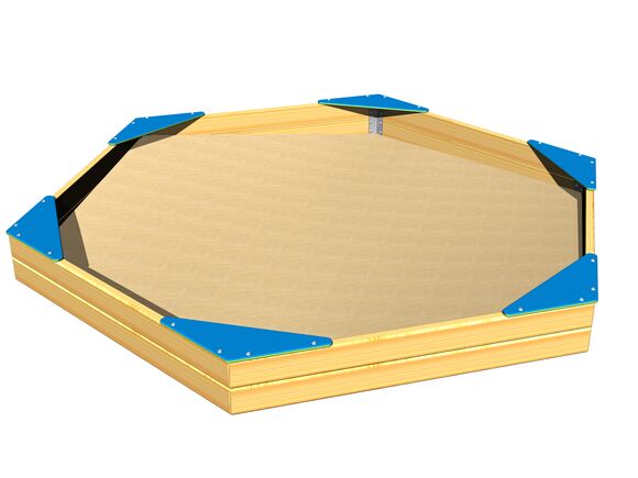 Sedačky na šesťstranné pieskovisko SP002DB- modrá