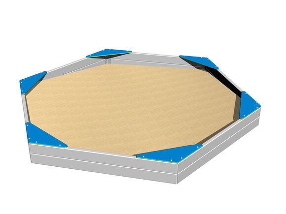 Sedačky na šesťstranné pieskovisko SP002KB - modrá