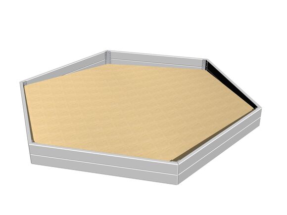 Pieskovisko šesťstranné PI600KS - strieborná