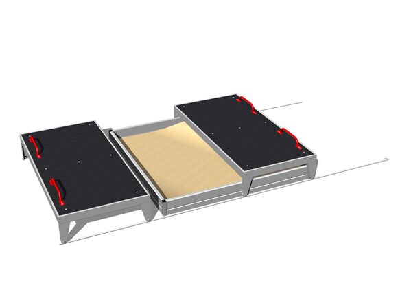 Pieskovisko s posuvným krytom 2x2 m PK220KS - strieborná