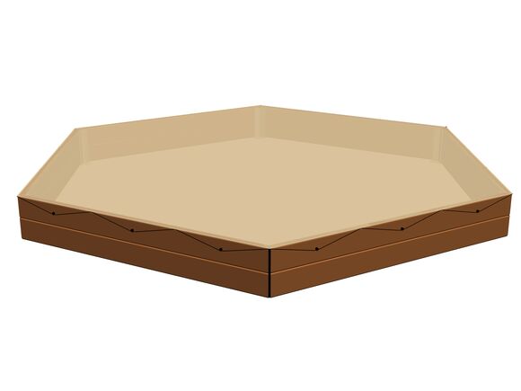 Plachta na zakrytie šesťstranného pieskoviska PZ602