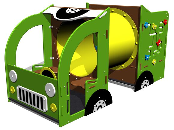 Preliezka s preliezacím tubusom - Auto džíp PP113K - celokovový