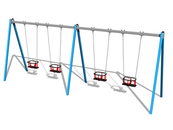 Reťazová štvorhojdačka RH6413KB - modrá (v.p. 1,5 m)