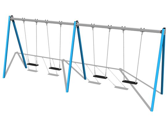 Reťazová štvorhojdačka RH6411KB - modrá (v.p. 1,5 m)